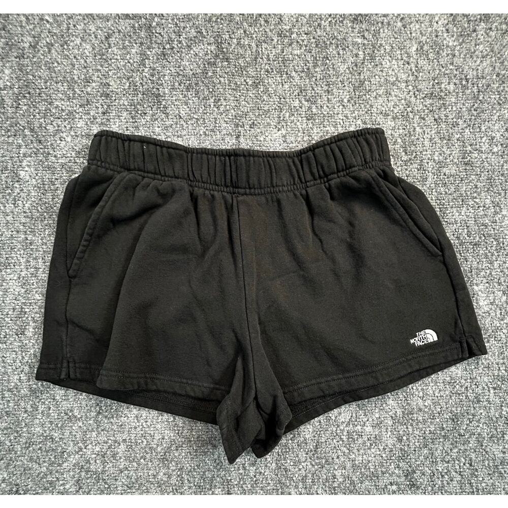 The North Face Women's Black Fleece Sweat Shorts Size M Short Logo Lounge